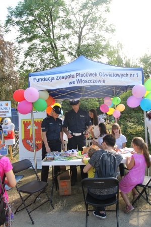 Włoszczowskie stoisko na Ogólnopolskim Profilaktycznym Pikniku Policyjnym