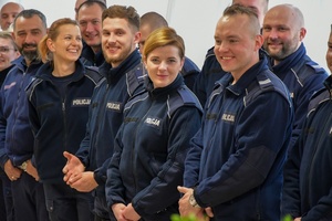 Świąteczne spotkanie policjantów pełniących służbę na granicy