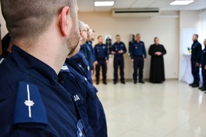 Świąteczne spotkanie policjantów pełniących służbę na granicy