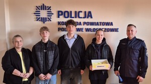 spotkanie z uczniami w KPP Włoszczowa