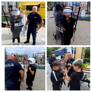 policjanci i dzieci